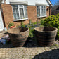XL Half whisky barrel planter/pond
