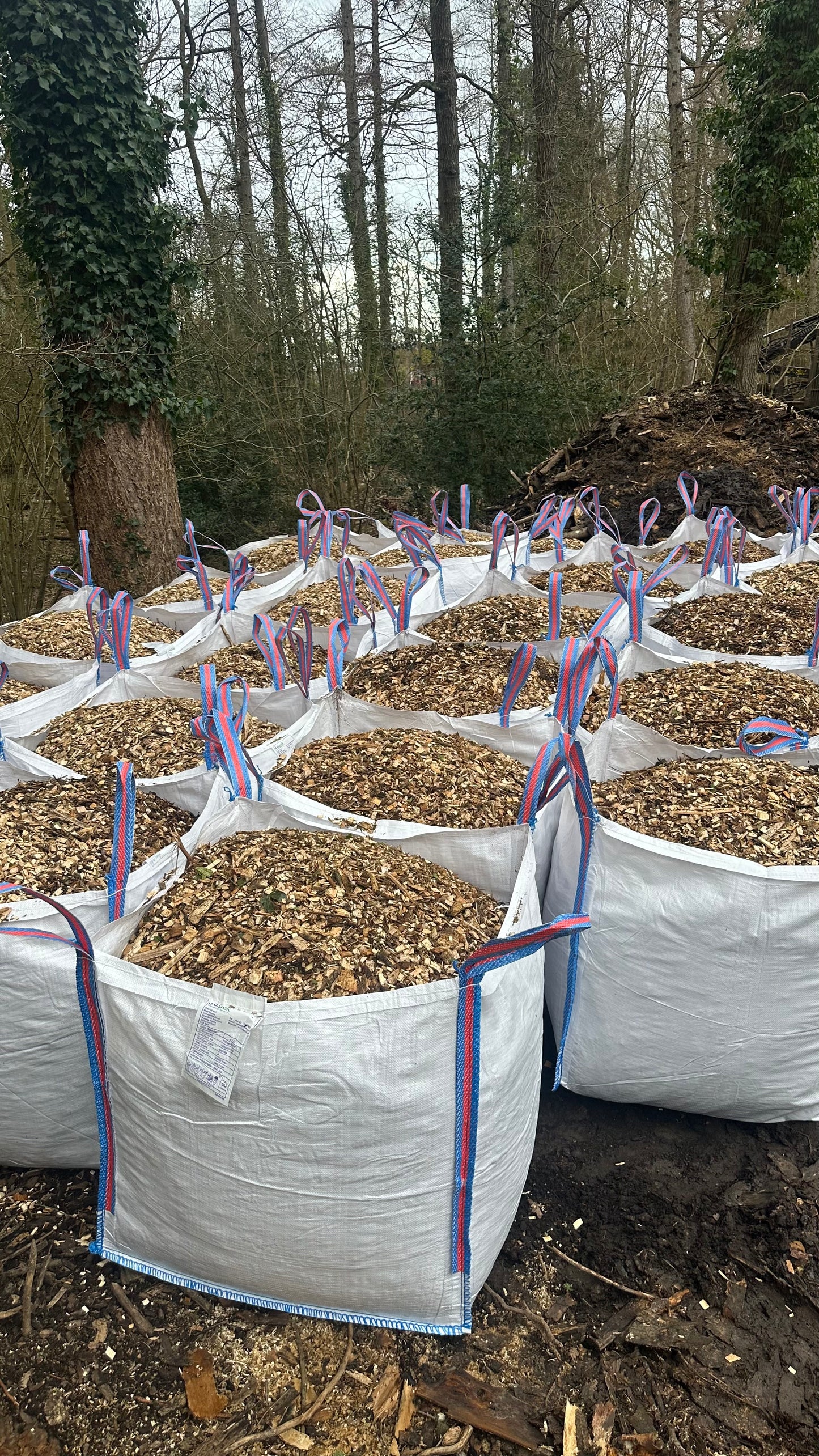 900/1000L bag of hardwood woodchip