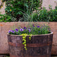 10 x Oak Half Whiskey Barrel Planter/Pond